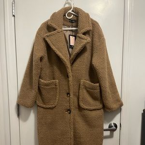 Pretty Little Thing Teddy Coat NWT